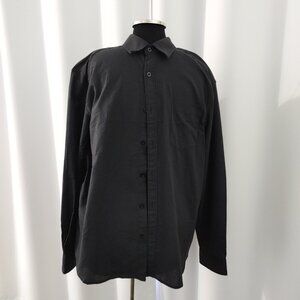 Men's Black casual dress shirt